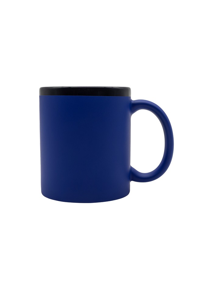 Kubek ceramiczny Velluto 350 ml, niebieski