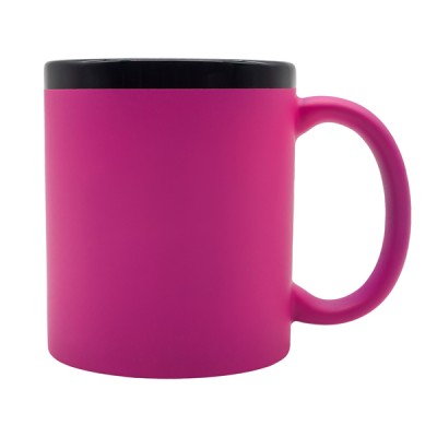 Kubek ceramiczny Velluto 350 ml, niebieski