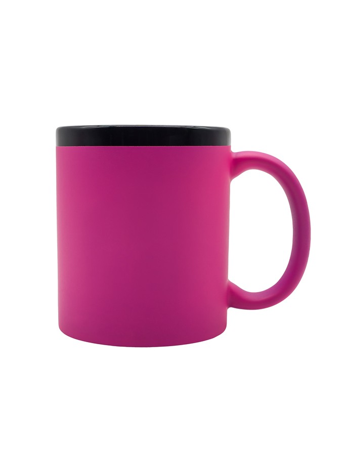 Kubek ceramiczny Velluto 350 ml, niebieski