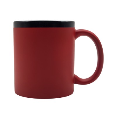 Kubek ceramiczny Velluto 350 ml, niebieski