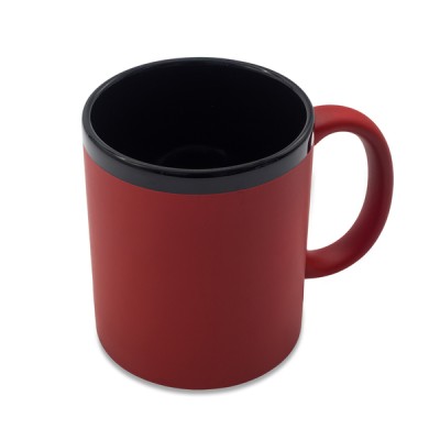 Kubek ceramiczny Velluto 350 ml, niebieski