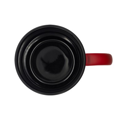 Kubek ceramiczny Velluto 350 ml, niebieski