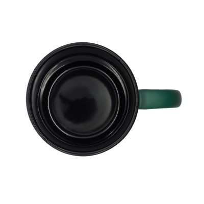 Kubek ceramiczny Velluto 350 ml, niebieski