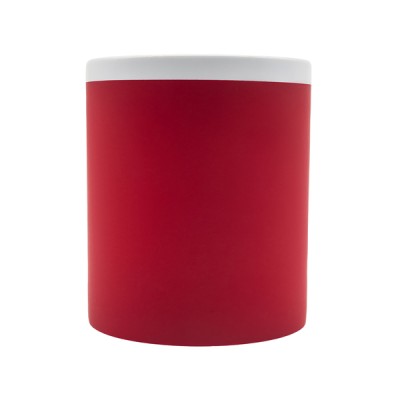 Kubek ceramiczny Velutti 350 ml, czerwony