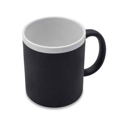 Kubek ceramiczny Velutti 350 ml, czerwony
