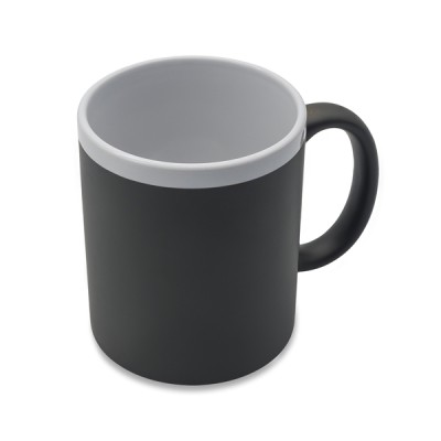 Kubek ceramiczny Velutti 350 ml, czerwony
