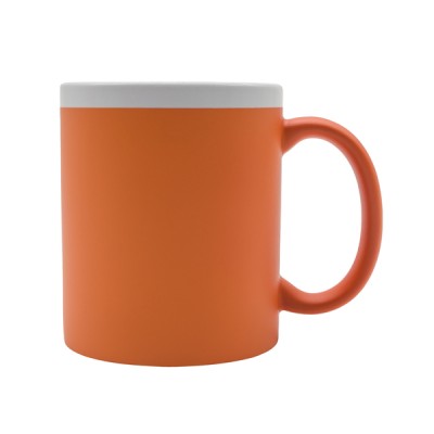 Kubek ceramiczny Velutti 350 ml, czerwony
