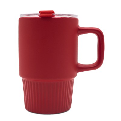 Kubek ceramiczny Azzurro 440 ml, czarny