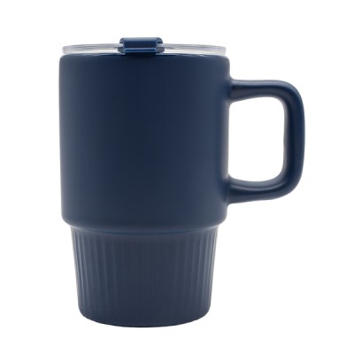 Kubek ceramiczny Azzurro 440 ml, czarny