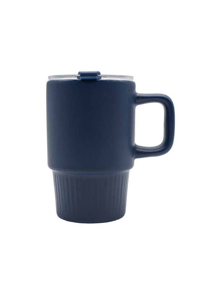 Kubek ceramiczny Azzurro 440 ml, czarny