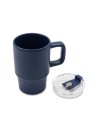 Kubek ceramiczny Azzurro 440 ml, czarny