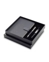 Zestaw upominkowy z kablem USB 2w1 Davos, czarny