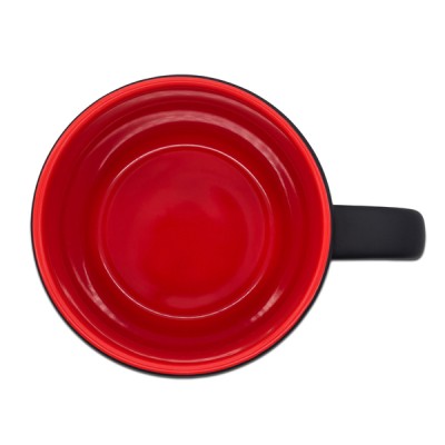 Kubek ceramiczny Esla 345 ml, ciemny zielony