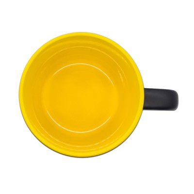 Kubek ceramiczny Esla 345 ml, ciemny zielony