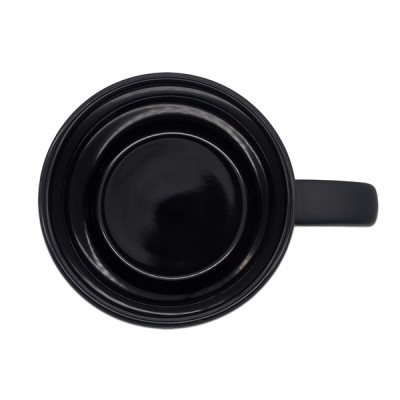 Kubek ceramiczny Esla 345 ml, ciemny zielony