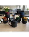 Kubek ceramiczny Esla 345 ml, ciemny zielony