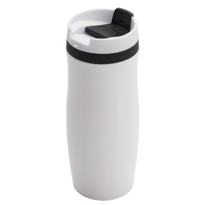 Kubek termiczny Viki 390 ml, czarny/biały