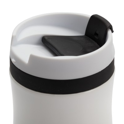 Kubek termiczny Viki 390 ml, czarny/biały