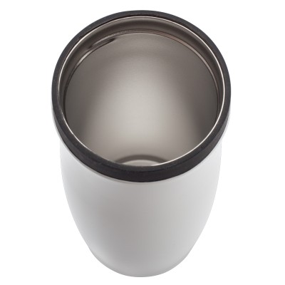 Kubek termiczny Viki 390 ml, czarny/biały