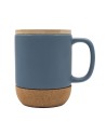 Kubek ceramiczny z bambusową przykrywką Giulia, czarny