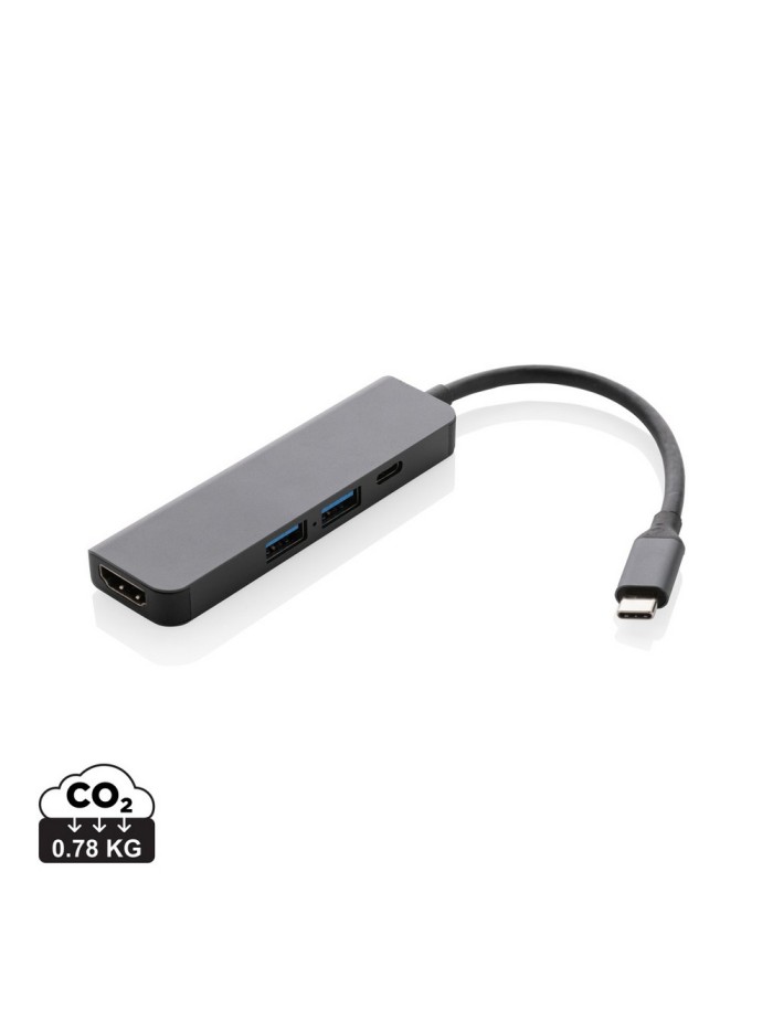 Hub USB 3.0 i USB typu C Terra, wejście HDMI 4K, RABS