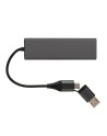 Hub USB 2.0 z USB C, aluminium z recyklingu