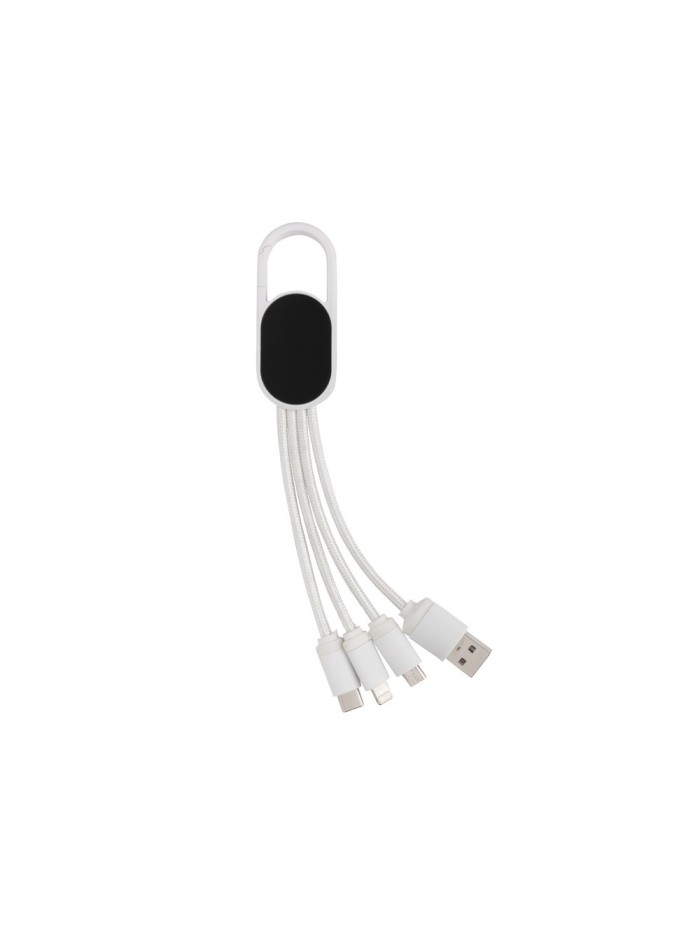 Kabel do ładowania 4 w 1 z karabińczykiem