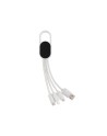 Kabel do ładowania 4 w 1 z karabińczykiem