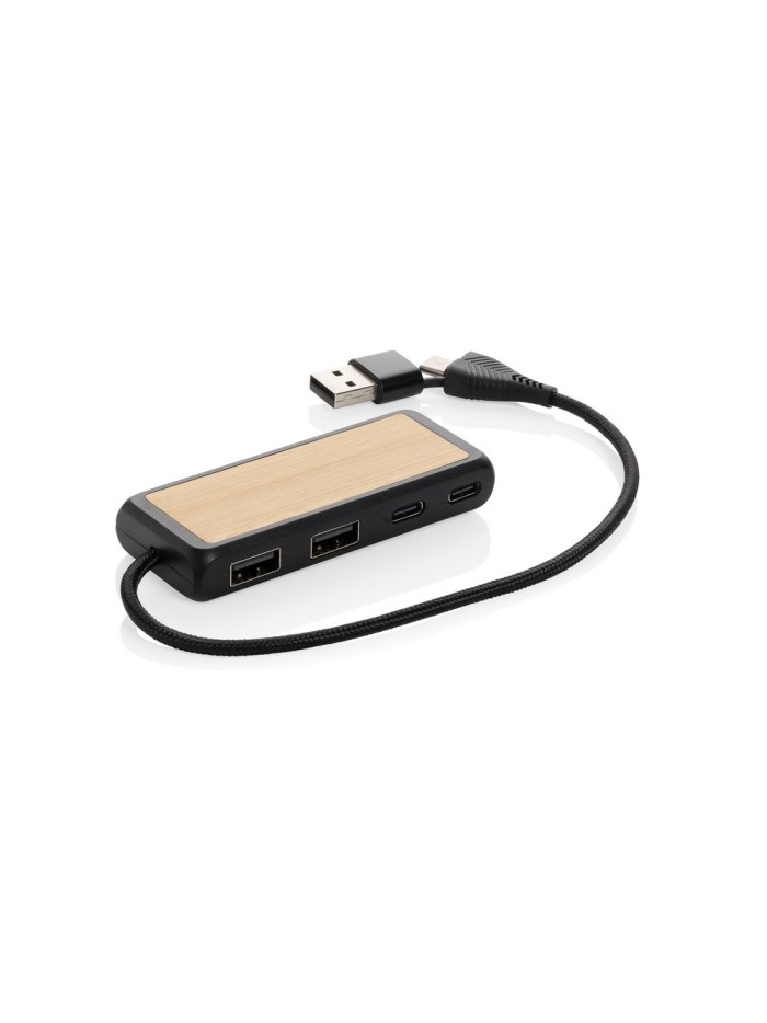 Hub USB, plastik z recyklingu