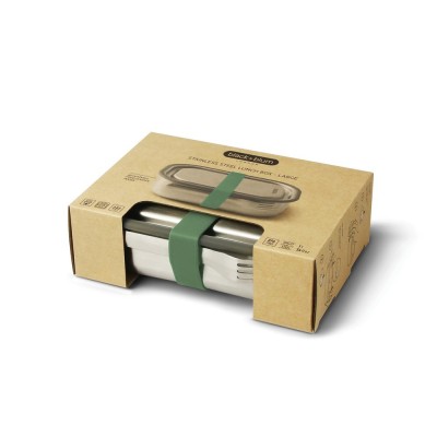 Duże pudełko śniadaniowe ze stali nierdzewnej Black+Blum