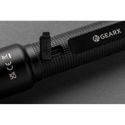 Latarka Gear X, ładowana przez USB, aluminium z recyklingu