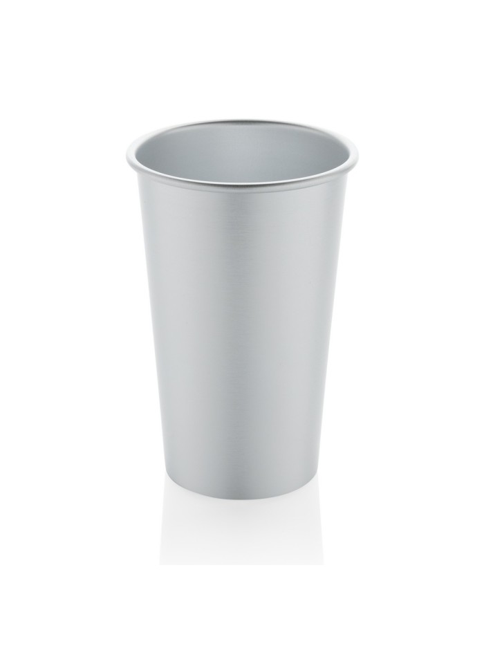 Lekki kubek podróżny 450 ml Alo, aluminium z recyklingu