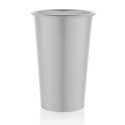 Lekki kubek podróżny 450 ml Alo, aluminium z recyklingu