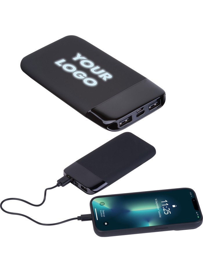 Power bank z podświetlanym logo 8000 mAh FLOYD