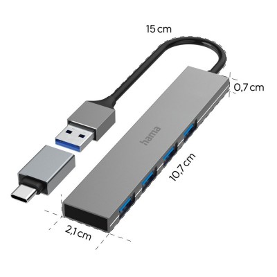 Hub USB, USB-C Hama