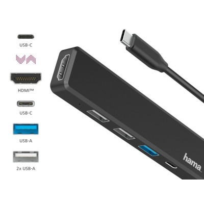 Hub USB, USB-C, HDMI Hama
