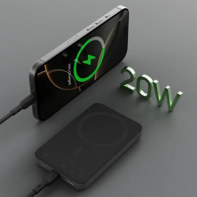 Magnetyczny, bezprzewodowy power bank 10000 mAh Aukey