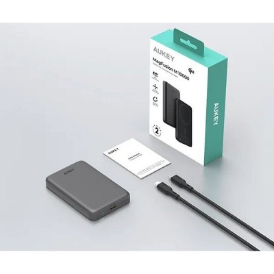 Magnetyczny, bezprzewodowy power bank 10000 mAh Aukey