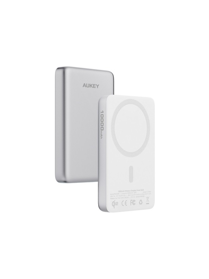 Magnetyczny, bezprzewodowy power bank 10000 mAh Aukey