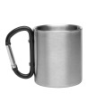 Metalowy kubek 210 ml z karabińczykiem