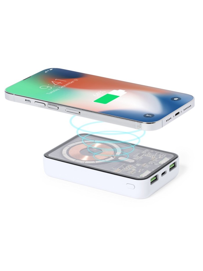Magnetyczny bezprzewodowy power bank 5000 mAh, ładowarka bezprzewodowa 15W