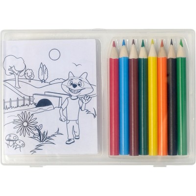 Zestaw do rysowania, kredki i kolorowanki