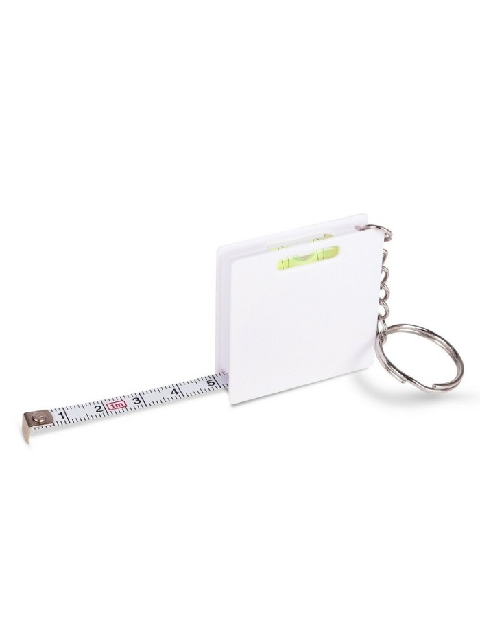 Brelok do kluczy, miara 1m i poziomica