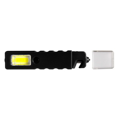 Latarka bezpieczeństwa 4 COB LED, przecinak do pasów, młotek bezpieczeństwa