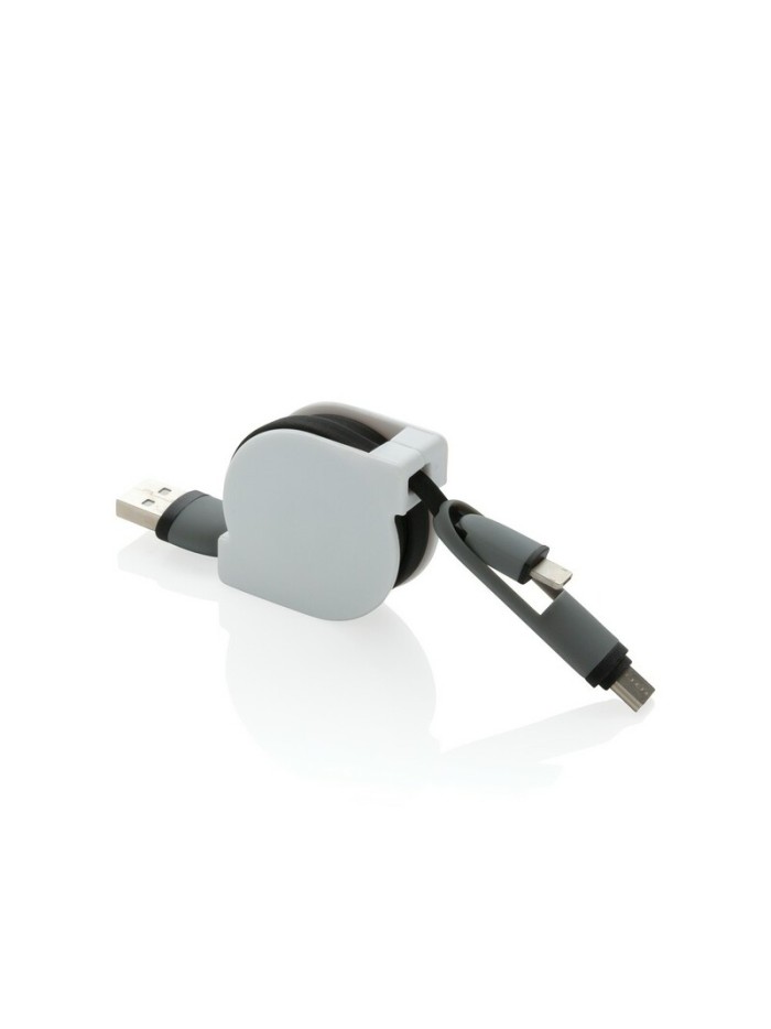 Zwijany kabel do ładowania i synchronizacji 3 w 1