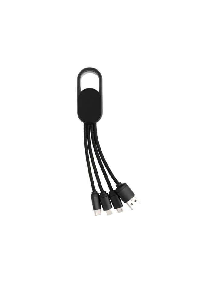 Kabel do ładowania 4 w 1 z karabińczykiem