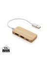 Bambusowy hub USB 2.0 z USB typu C