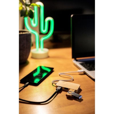 Bambusowy hub USB i USB typu C B`RIGHT | Kenzie