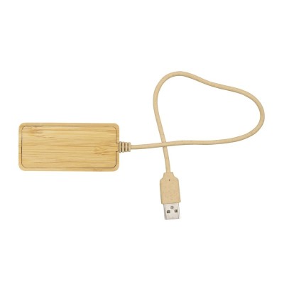 Bambusowy hub USB i USB typu C B`RIGHT | Kenzie