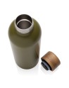 Butelka termiczna 500 ml Wood, stal nierdzewna z recyklingu